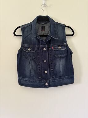 Vintage Y2K Levi’s Jeans Rivet Grommet Denim Best Dark Wash Size M Runs Small